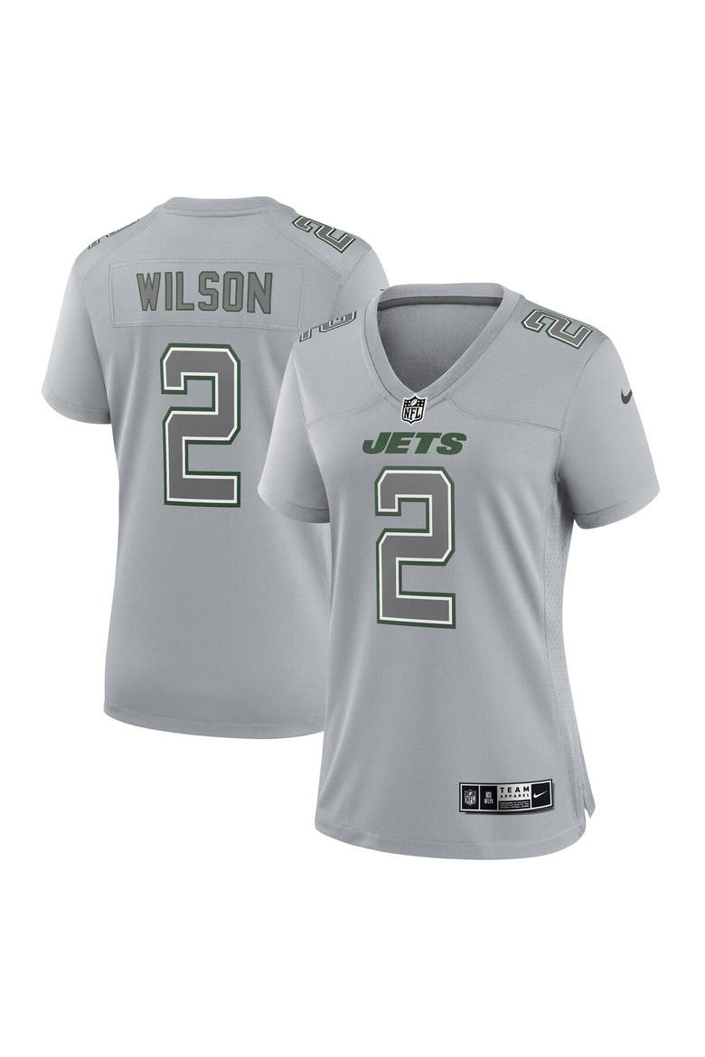 Women's Nike Zach Wilson Gray New York Jets Atmosphere Fashion Game Jersey, Main, color, Gray