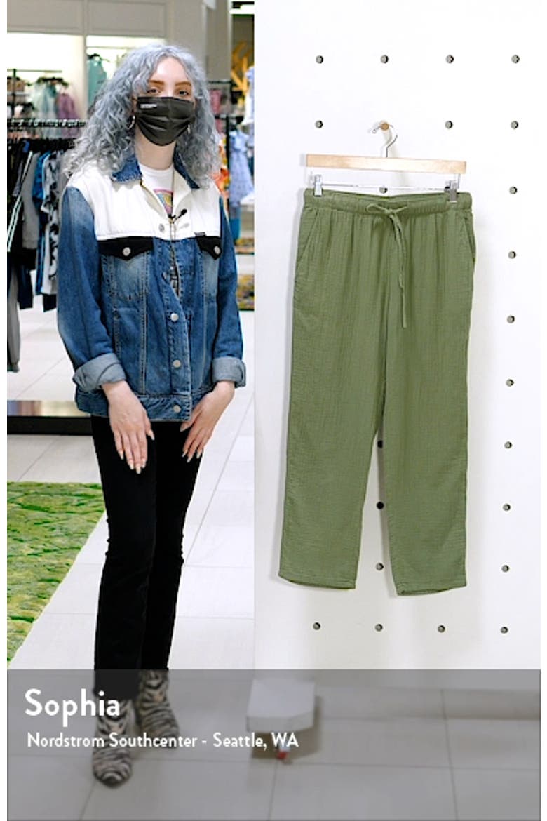 Textured Cotton Pull-On Pants video