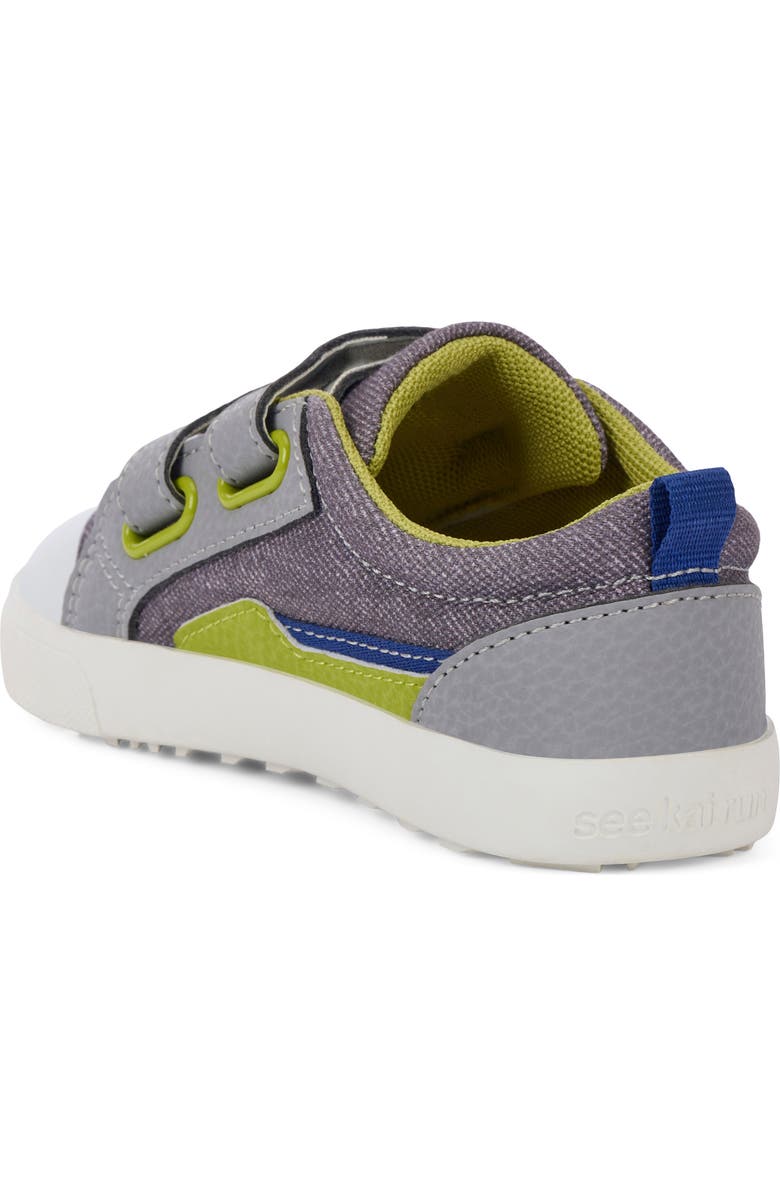 See Kai Run Kids' Riley Sneaker, Alternate, color, Gray Denim/ Lime
