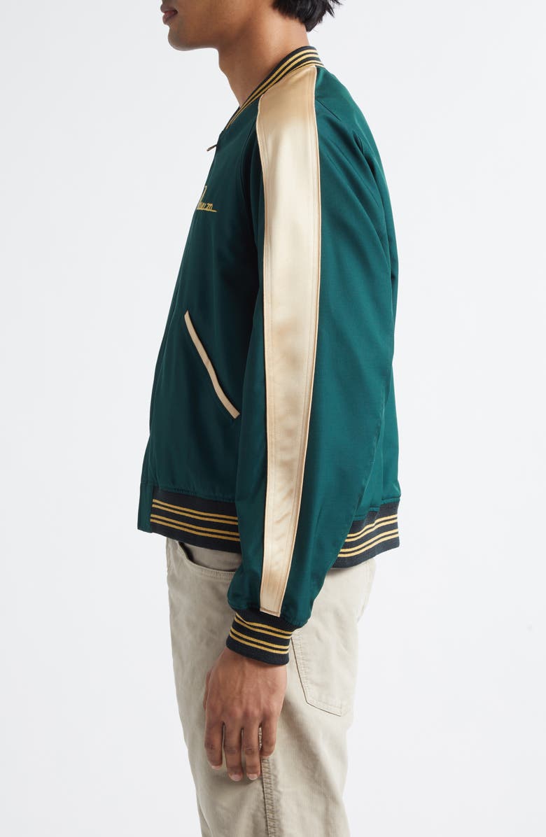 VISVIM Douglas Wool & Silk Team Jacket, Alternate, color, Green