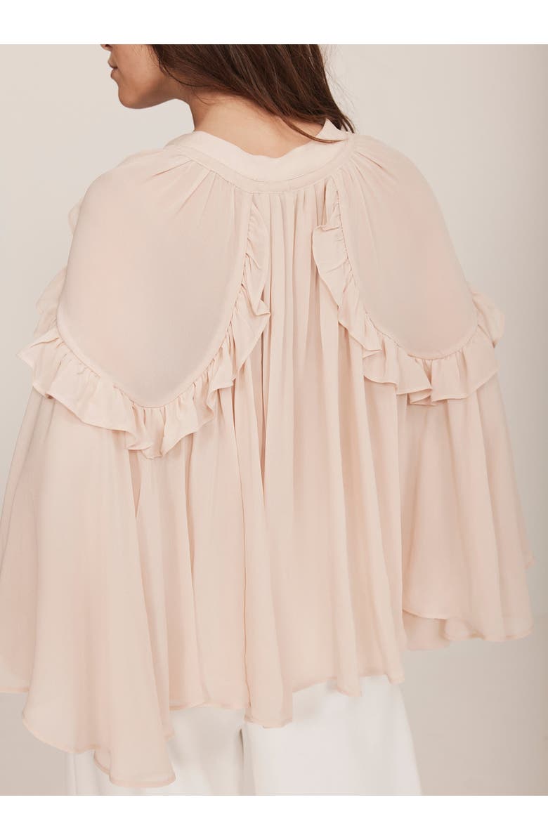MINT VELVET Cape Ruffle Blouse, Alternate, color, 