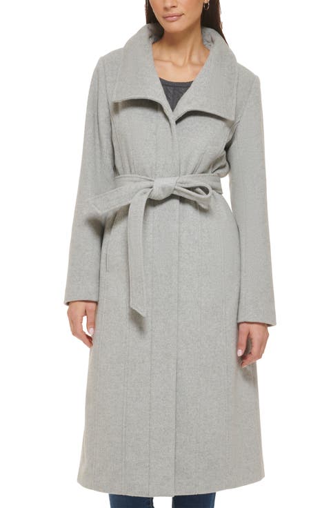 Women's Slick Belted Long Coat