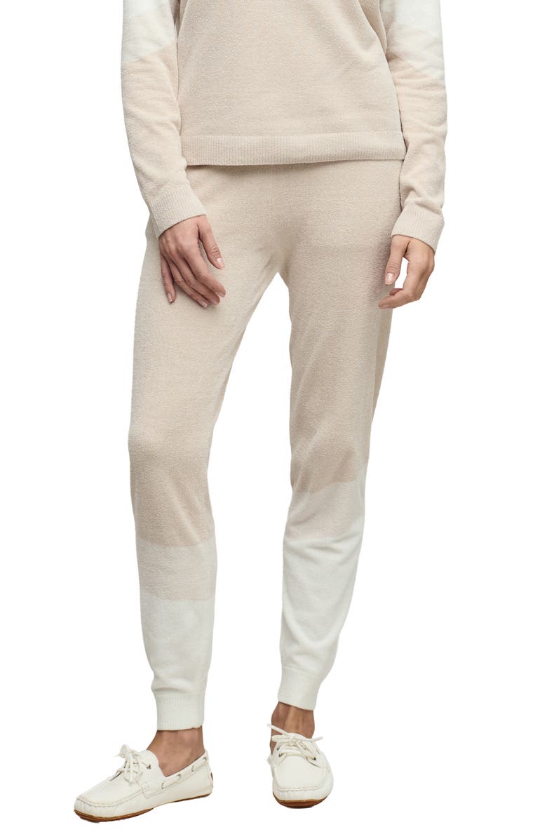 Barefoot Dreams<sup>®</sup> CozyChic<sup>®</sup> Ultra Lite<sup>®</sup> Wavy Colorblock Joggers, Main, color, Stone Multi