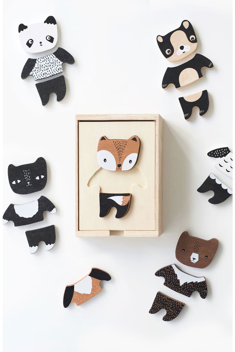 Mix and Match Dress Up Tiles, Main, color, Animals