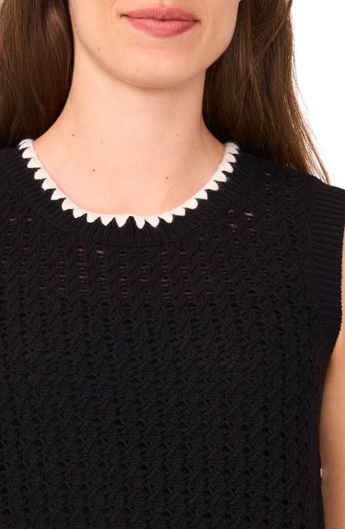 Halogenr Halogen(r) Pointelle Sleeveless Sweater