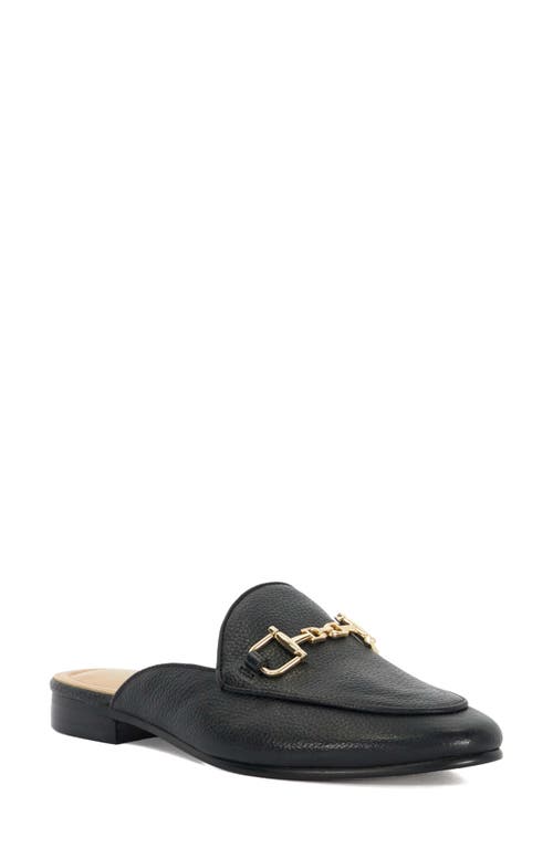 Dune London Glairing Bit Loafer Mule In Black