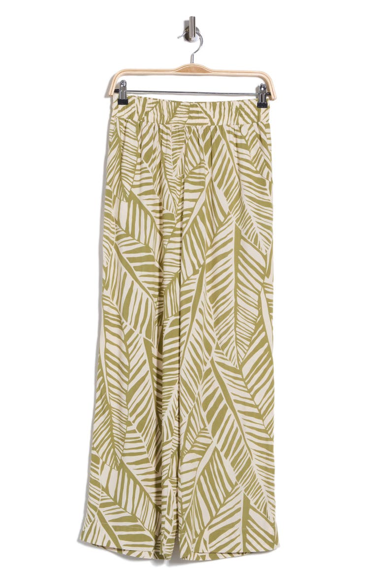 Pull-On Wide Leg Pants, Alternate, color, WILLOW
