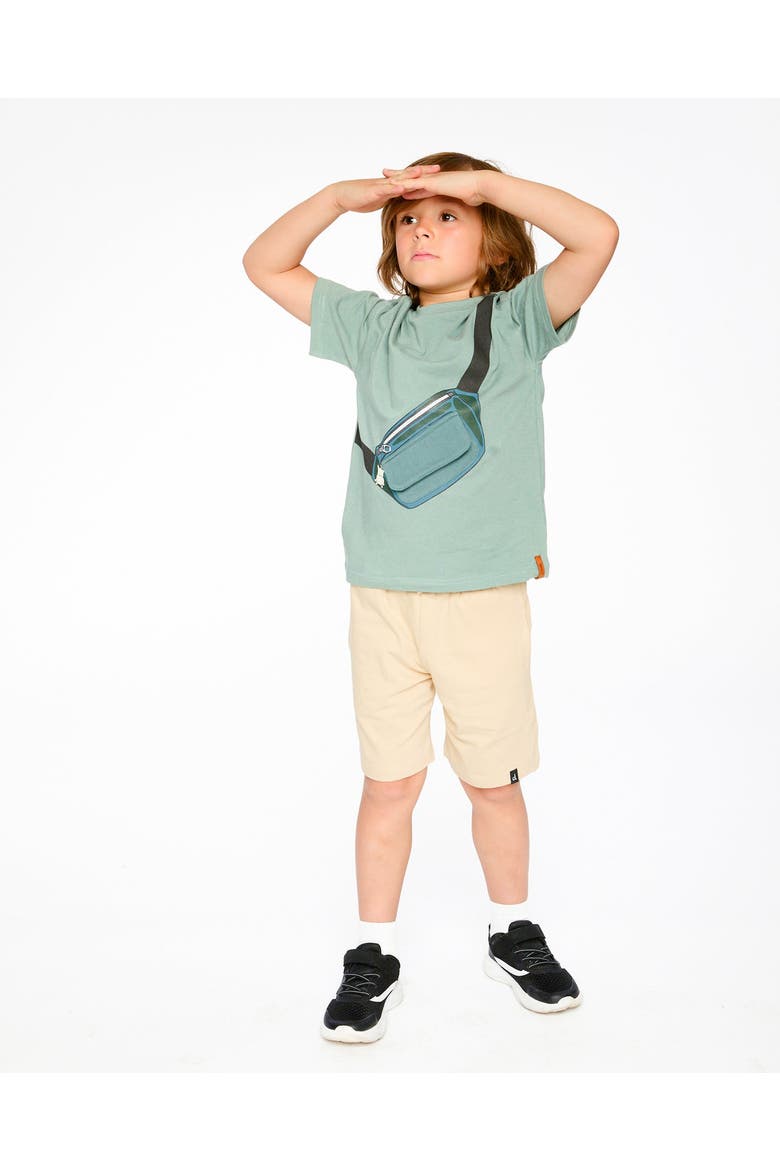 Organic Cotton Jersey T-Shirt with Cross Bag, Alternate, color, Green