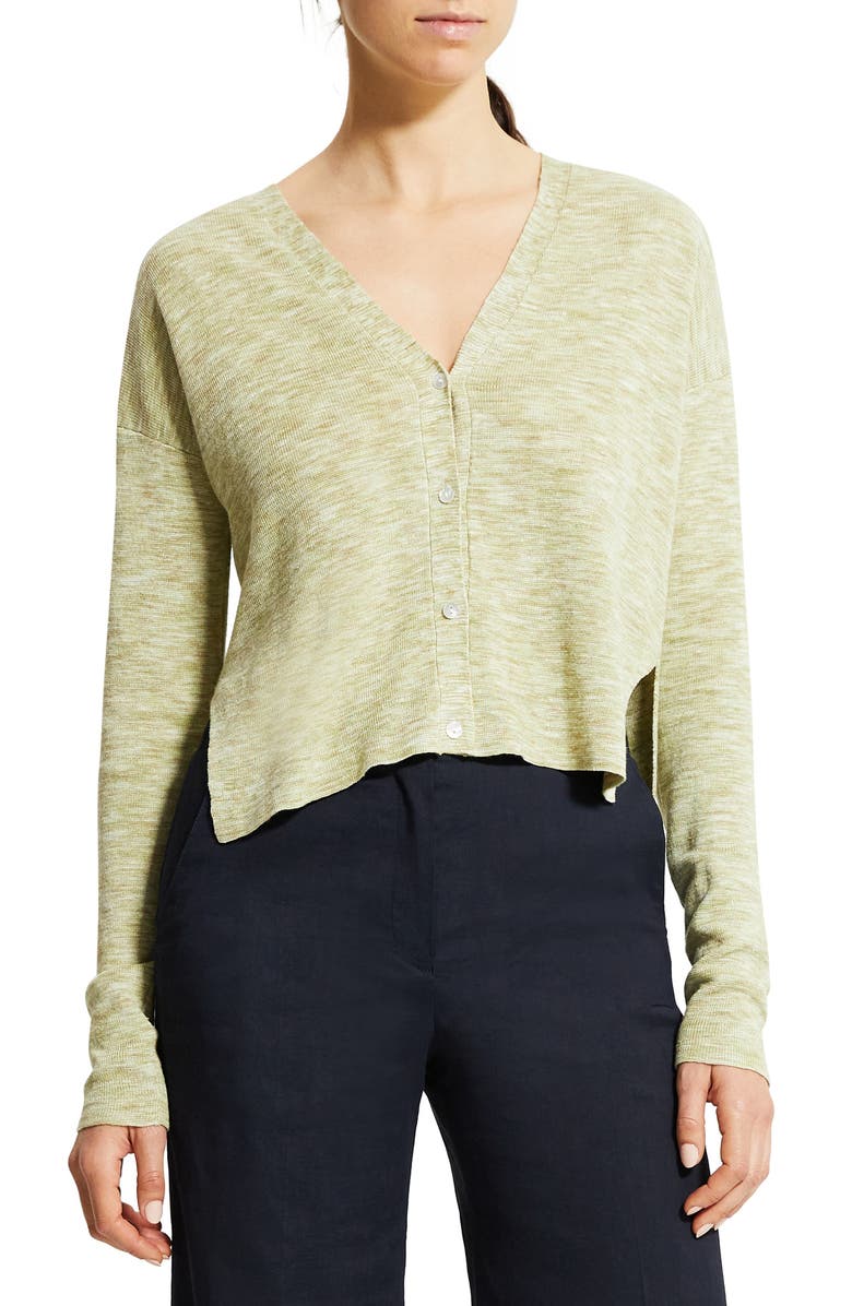 Theory Hanalee Space Dye Linen Blend Cardigan, Main, color, 