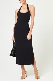 LSPACE London Halter Midi Dress