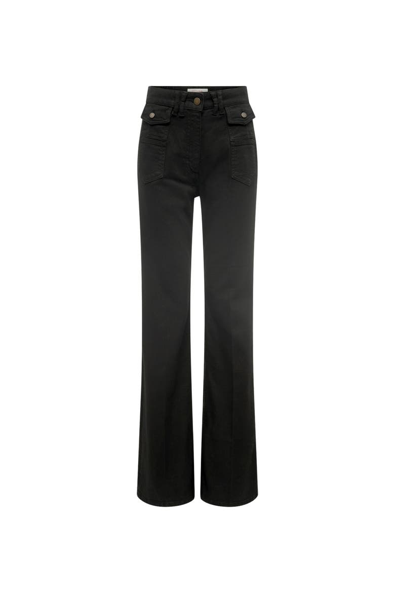 Anna Straight High-Waisted Jeans, Alternate, color, Black