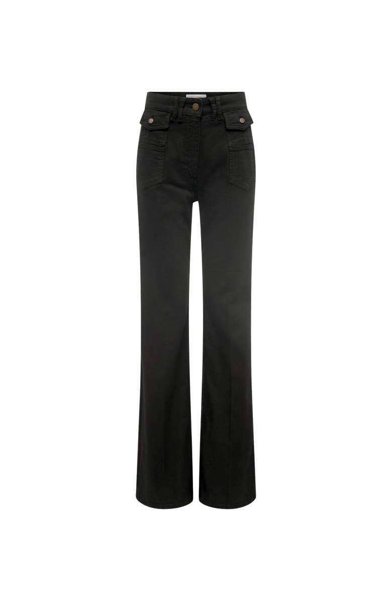 GERARD DAREL Anna Straight High-Waisted Jeans, Alternate, color, Black