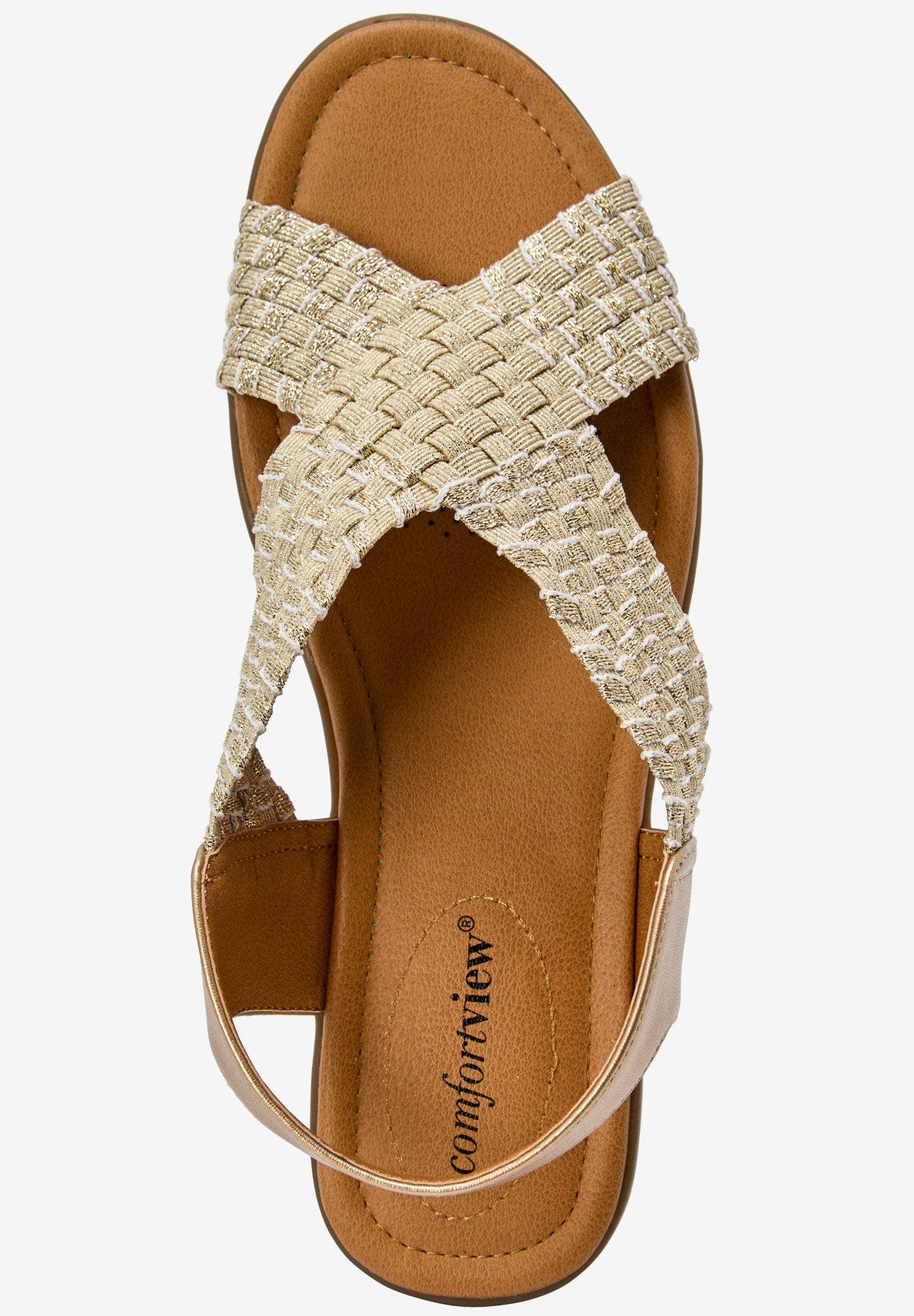 The Celestia Sling Sandal, Alternate, color, GOLD METALLIC