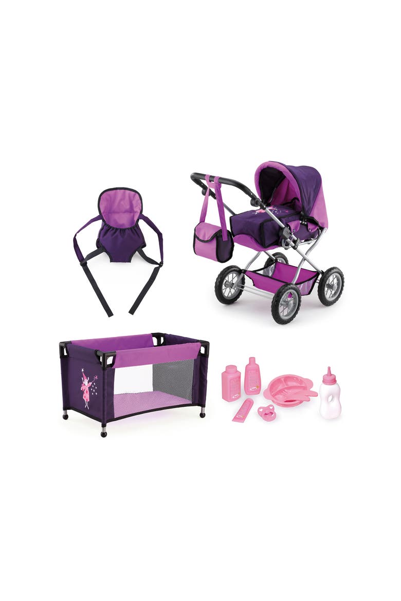 Baby Doll Pram Combi Grande Set, Main, color, Purple
