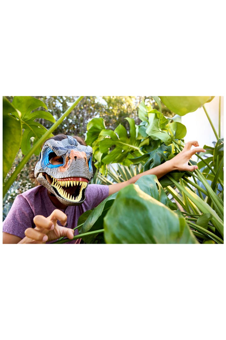 Snarlin Sounds Velociraptor Mask With Roar & Growl Sounds, Alternate, color, NONE