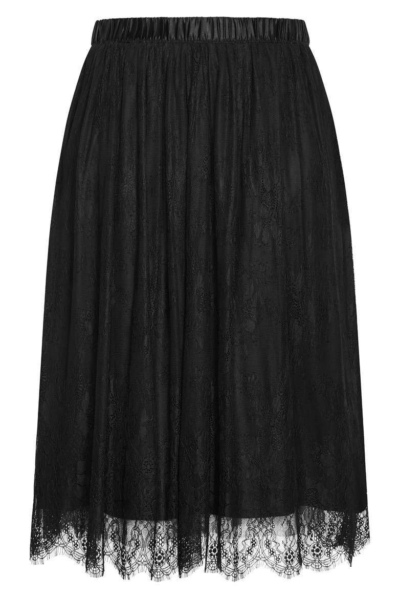 Ivy Lace Mesh Maxi Skirt, Main, color, BLACK