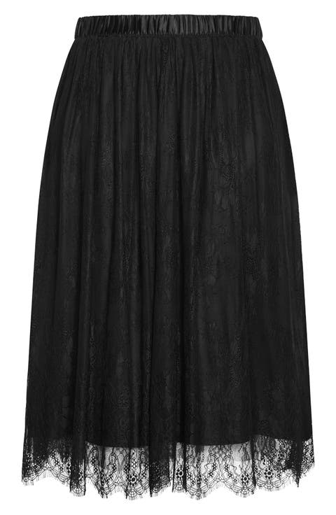 Ivy Lace Mesh Maxi Skirt