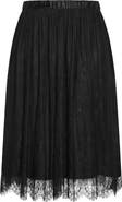 City Chic Ivy Lace Mesh Maxi Skirt