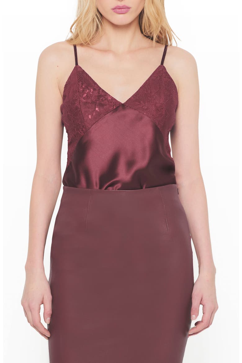 Dixie Lace Cami, Main, color, Decadent Wine