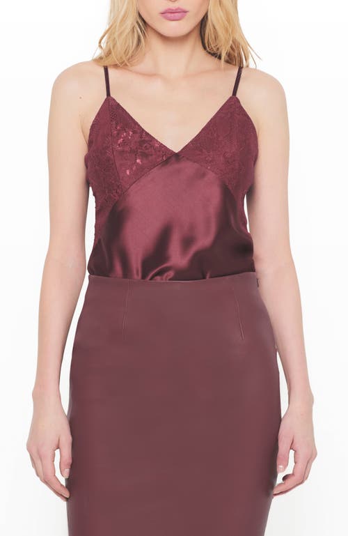 As By Df Dixie Lace Cami In Decadent Wine