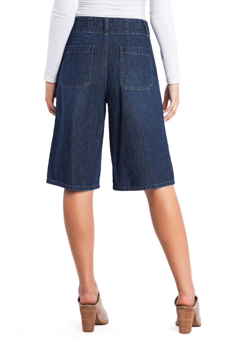 Effortless Denim Shorts, Alternate, color, BLUE SEA