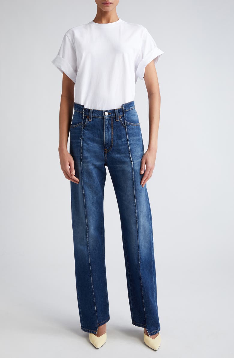 Victoria Beckham Relaxed Fit Cuffed T-Shirt, Alternate, color,