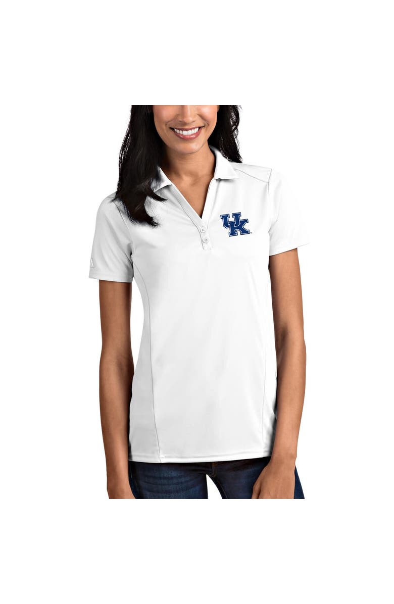 ANTIGUA Women's Antigua White Kentucky Wildcats Tribute Polo, Main, color, 