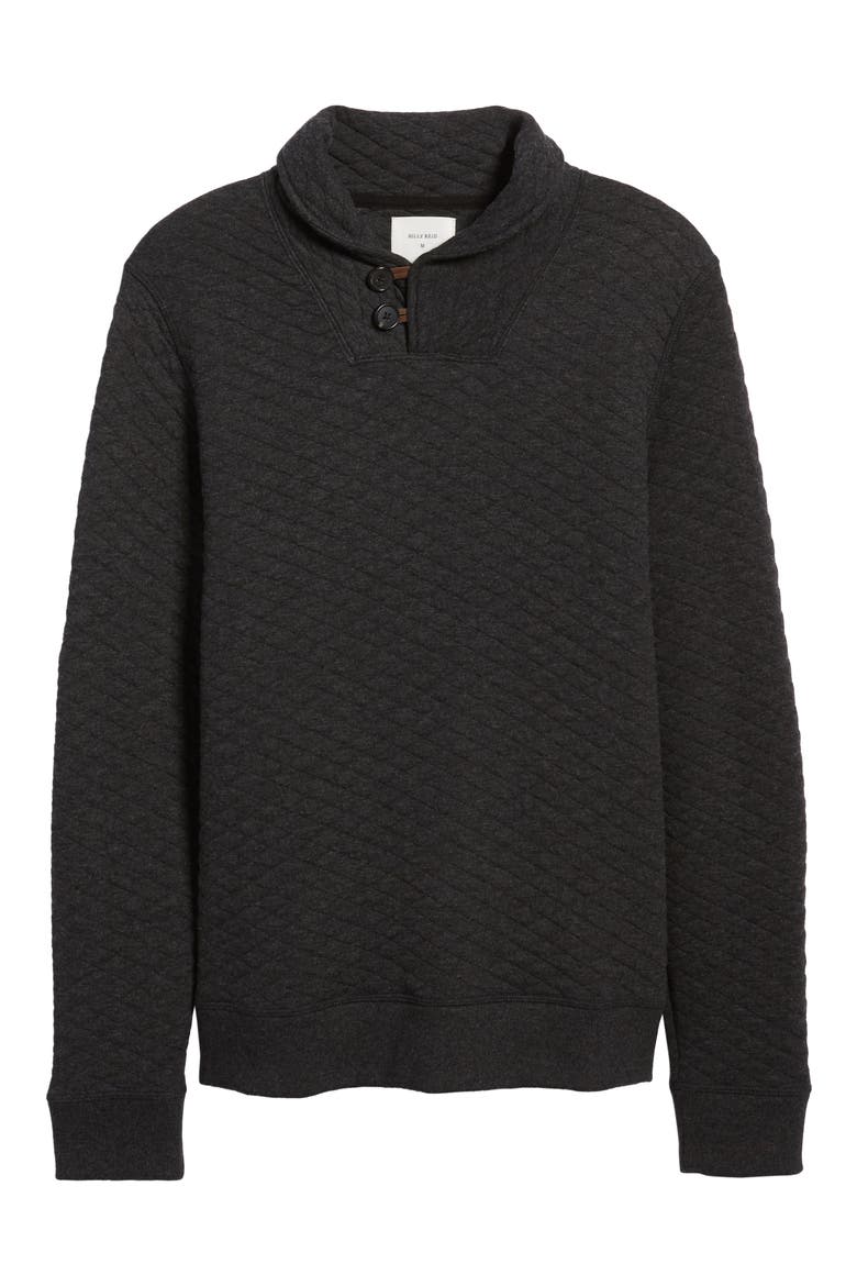 Shawl Collar Pullover, Alternate, color, BLACK
