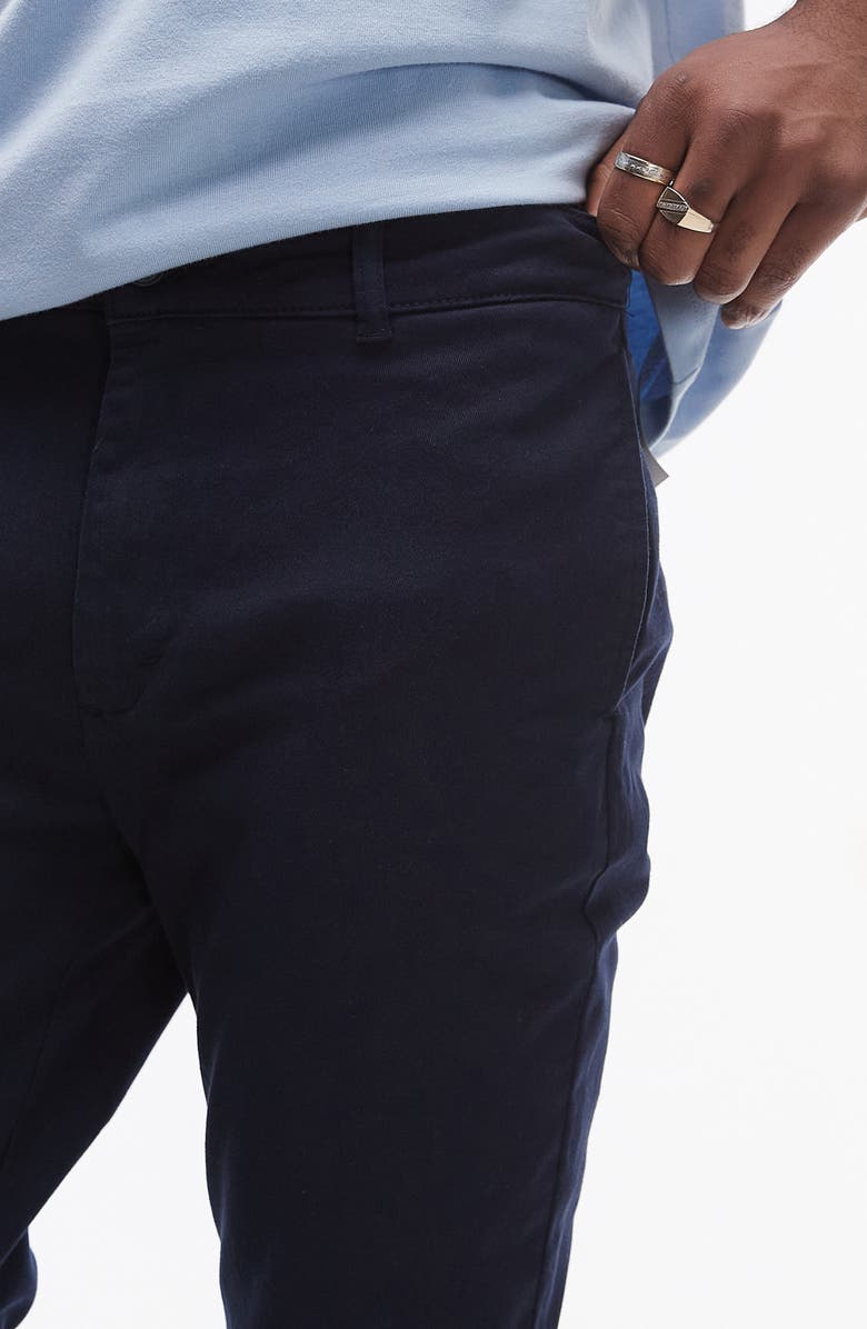 Topman Skinny Stretch Cotton Chinos, Alternate, color, 