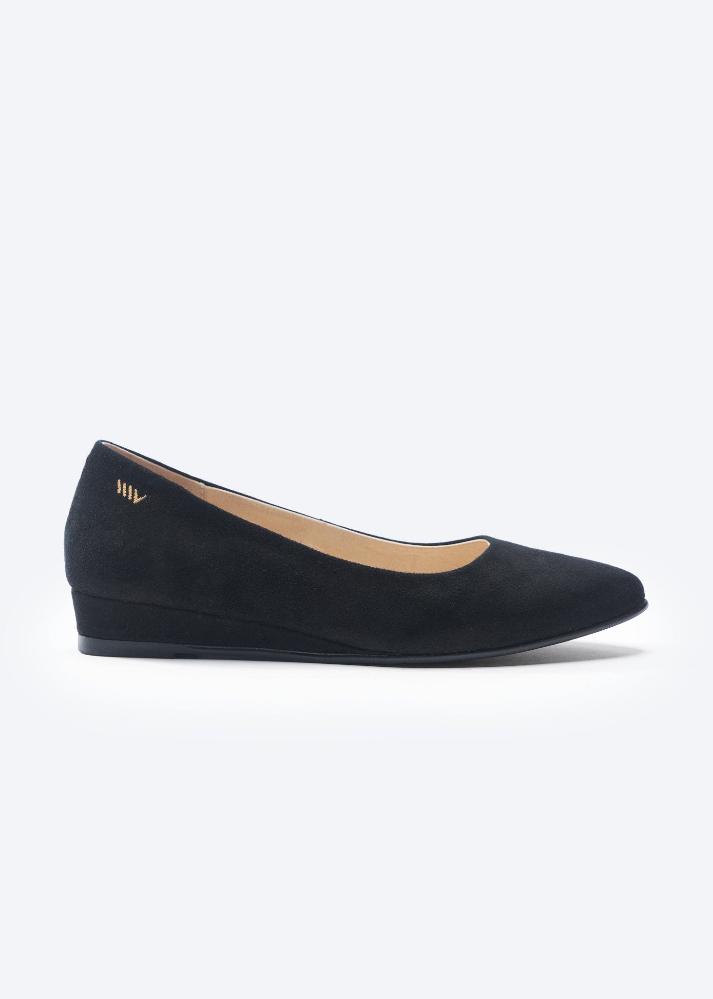 VISCATA Roma Suede Flats, Main, color, Black