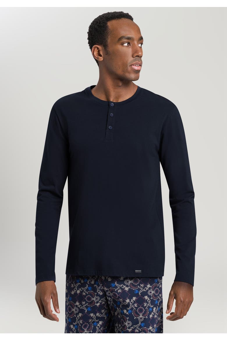 Living Shirts Long Sleeve Henley, Alternate, color, Deep Navy