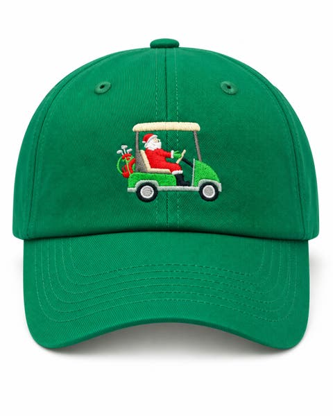 Santa Golf Cart Baseball Hat (little Kid, Big Kid)
