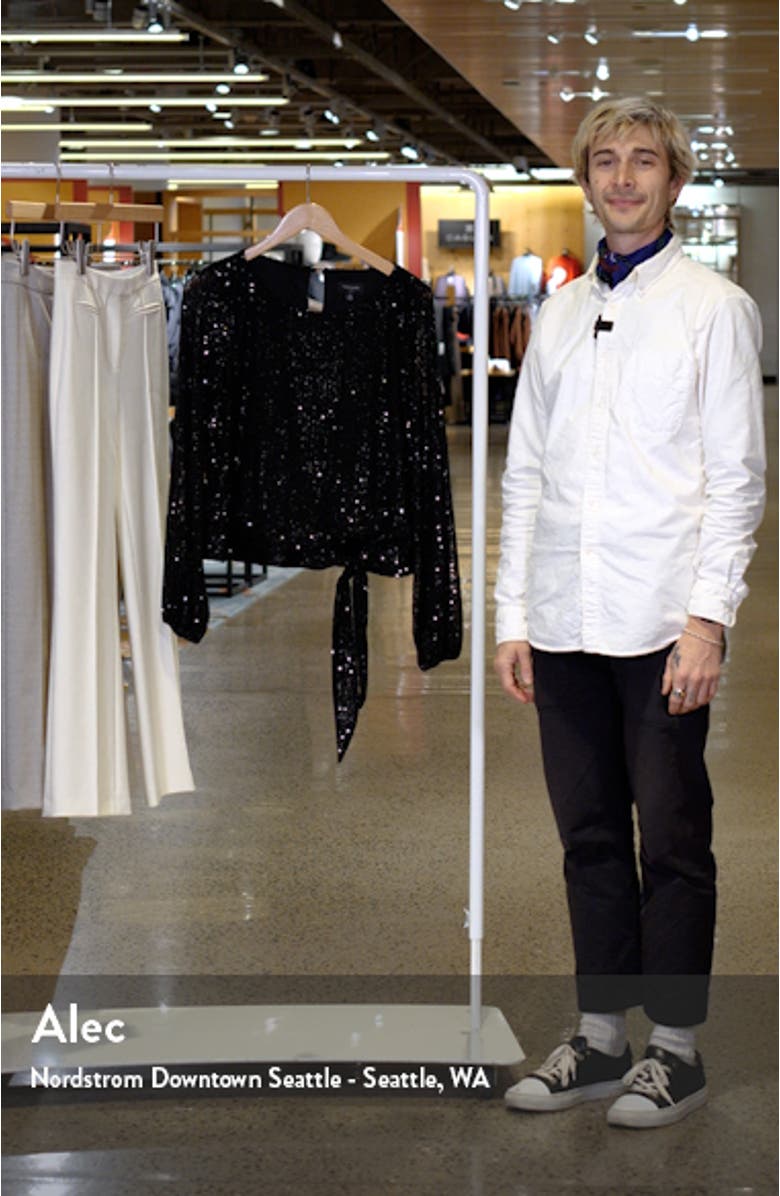 Sequin Bow Hem Top, sales video thumbnail