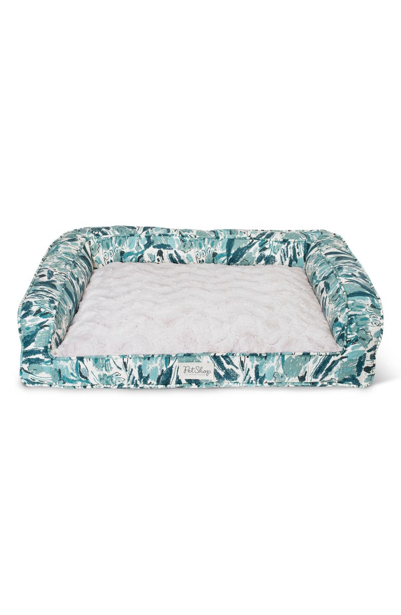 Fringe Studio Canvas Couch Medium Pet Bed, Main, color, Blue