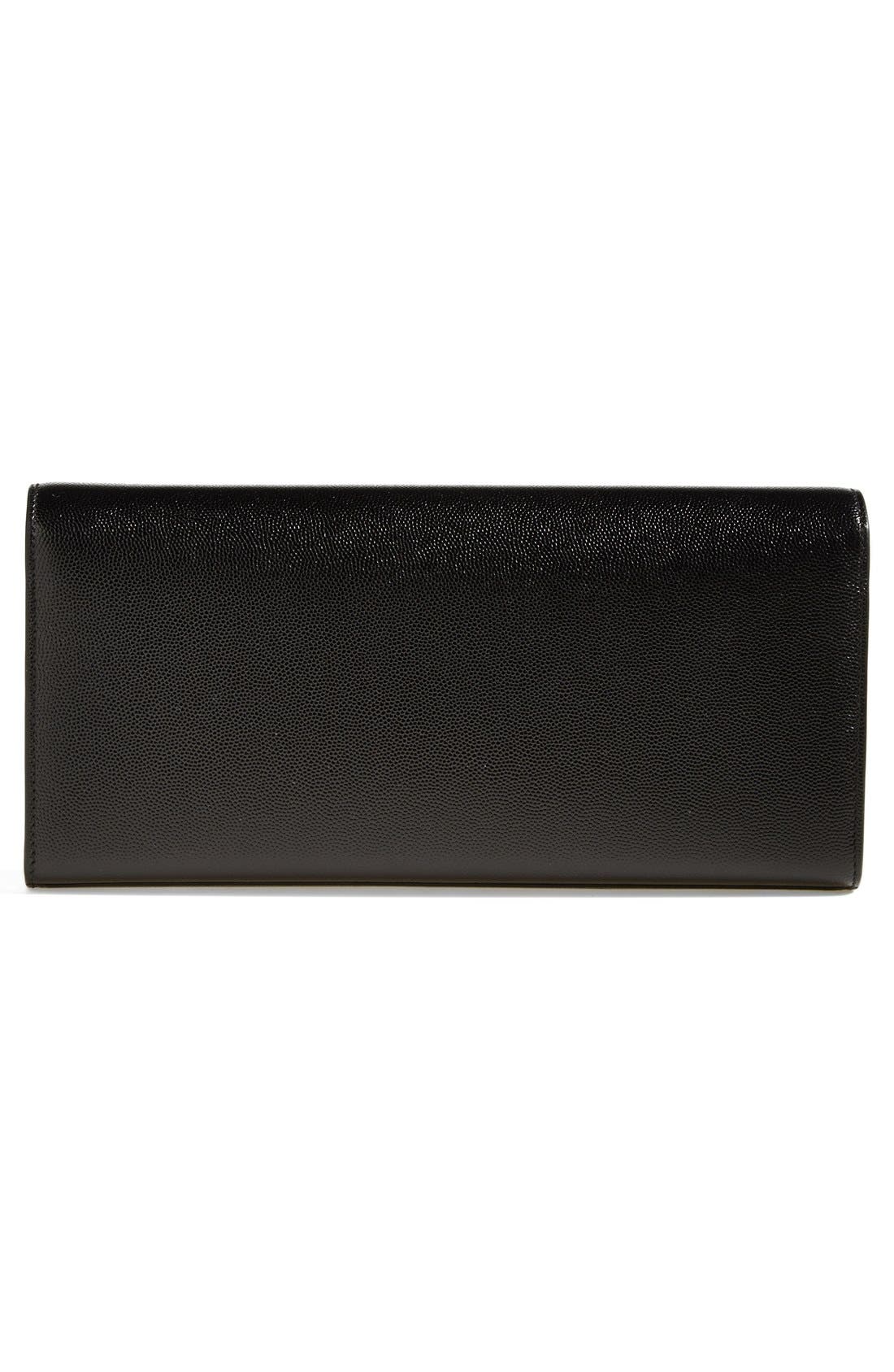 Saint Laurent 'Monogram' Leather Clutch, Alternate, color, 