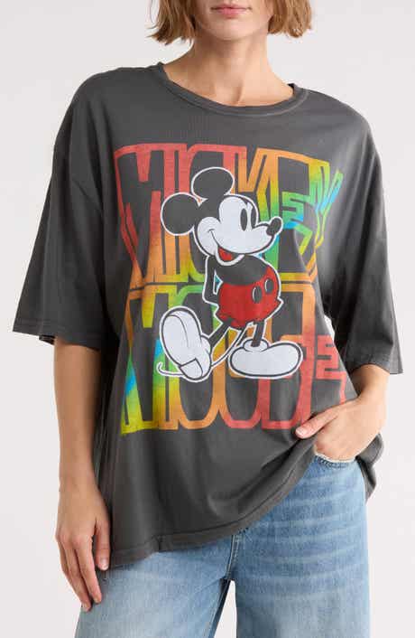 Junk Food Gradient Mickey Mouse Graphic T-shirt