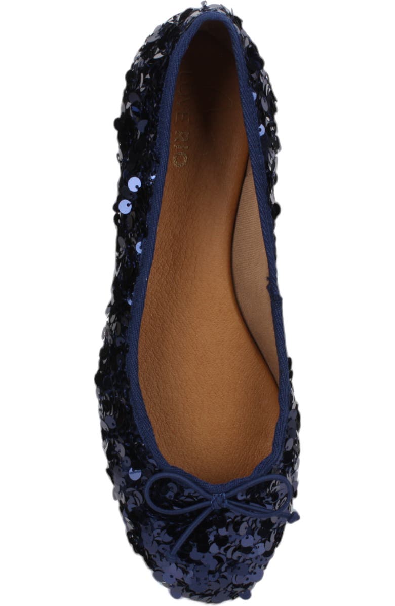 Love Rio Allegra Sequin Ballet Flat, Alternate, color, Navy