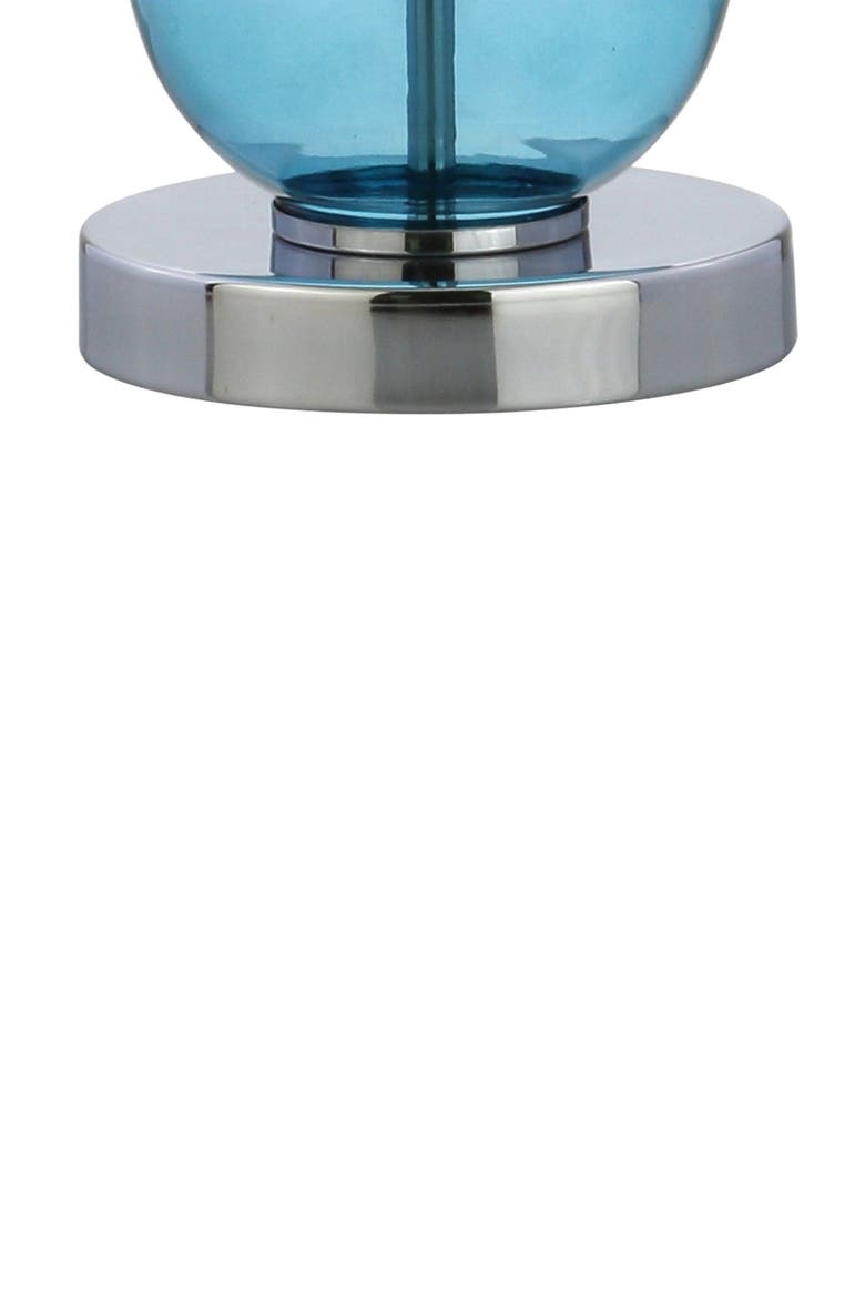 Bella 27" Glass Triple-Sphere LED Table Lamp, Alternate, color, Sky Blue