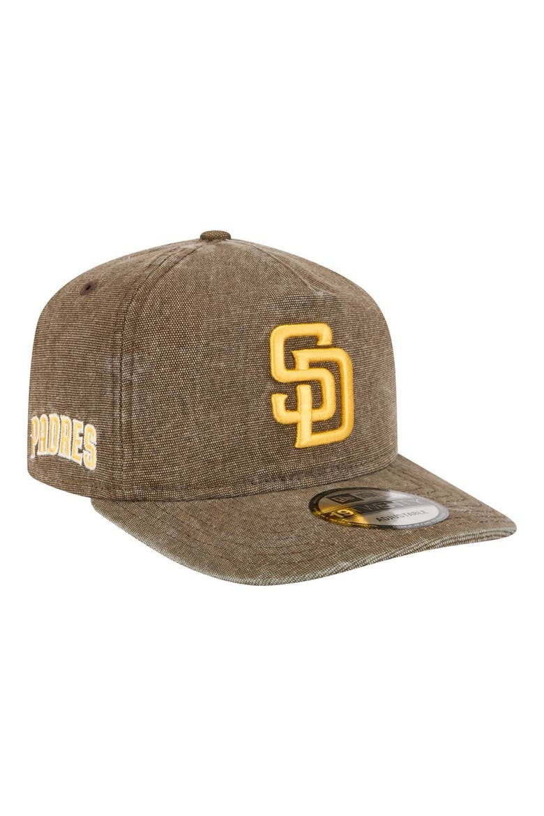 Men's New Era  Brown San Diego Padres  Denim Classic 19TWENTY Adjustable Hat, Alternate, color, Brown