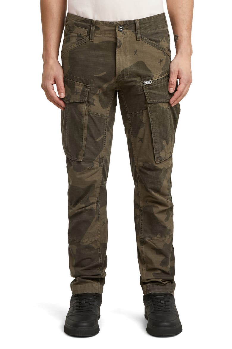 Rovic 3D Regular Fit Tapered Cargo Pants, Main, color, WREN GD BORDER CAMO