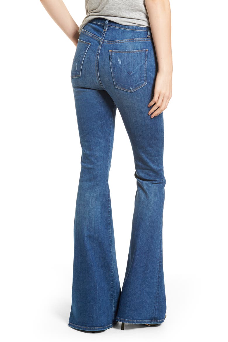 Holly High Waist Flare Jeans, Alternate, color, ROGUE