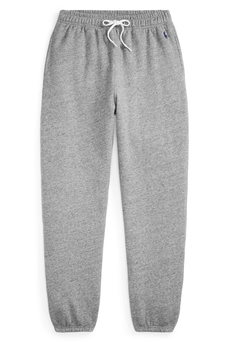 Fleece Drawstring Sweatpants, Alternate, color, GREY HTR