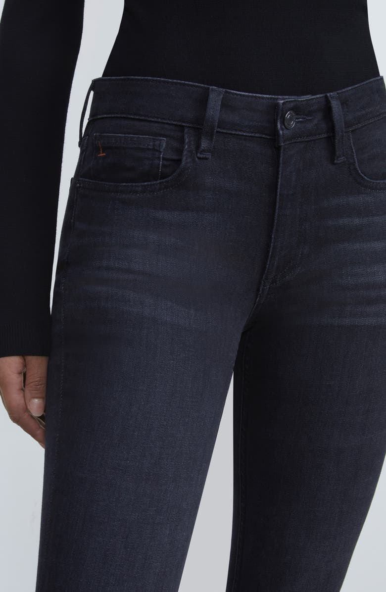 Lafayette 148 New York Mercer Kick Flare Jeans, Alternate, color, Washed Onyx