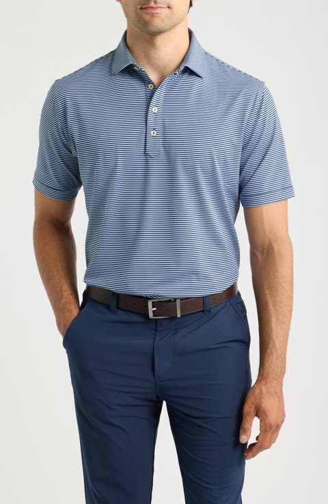 Wynn Stripe Summer Comfort Performance Jersey Polo