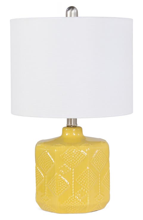Eyelet Floral Table Lamp