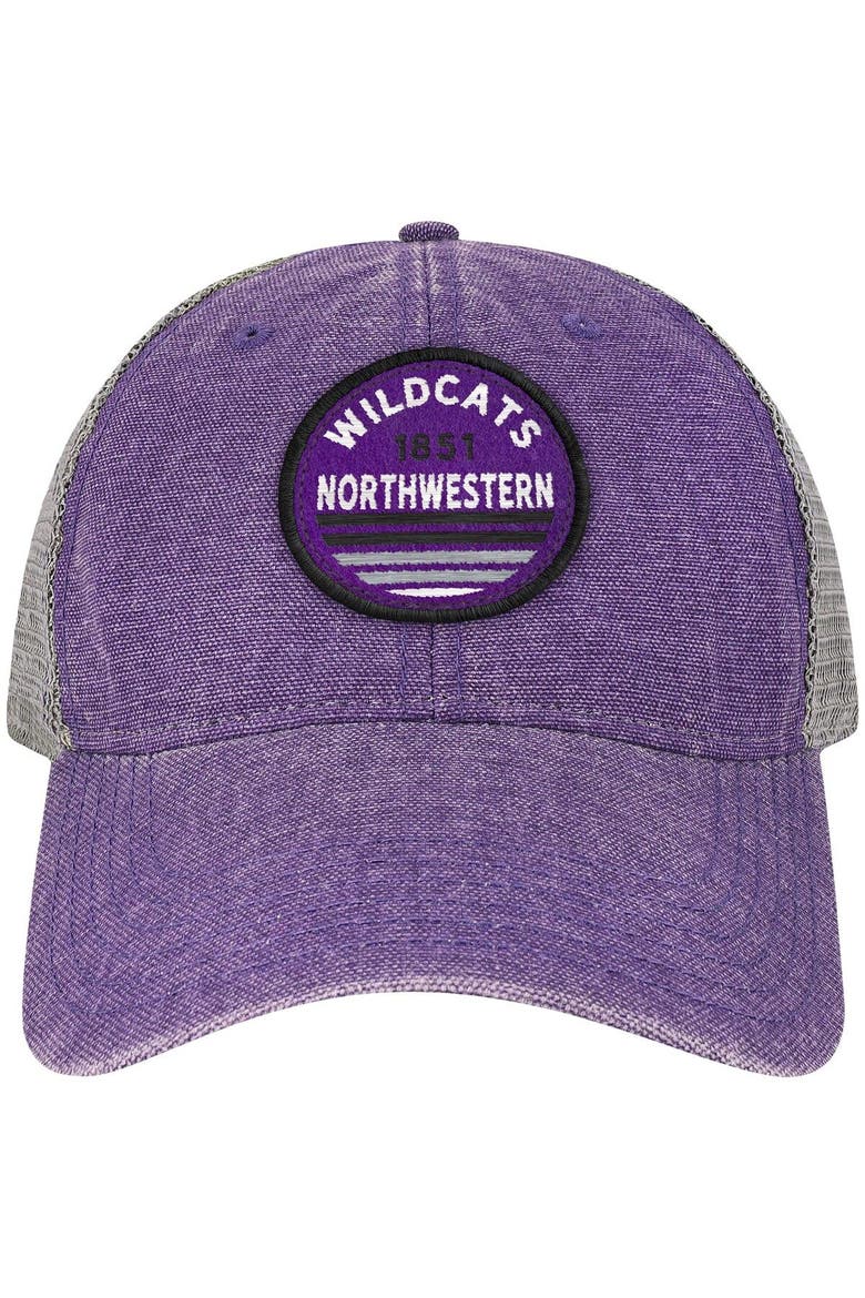 Men's Purple Northwestern Wildcats Sunset Dashboard Trucker Snapback Hat, Alternate, color, Purple