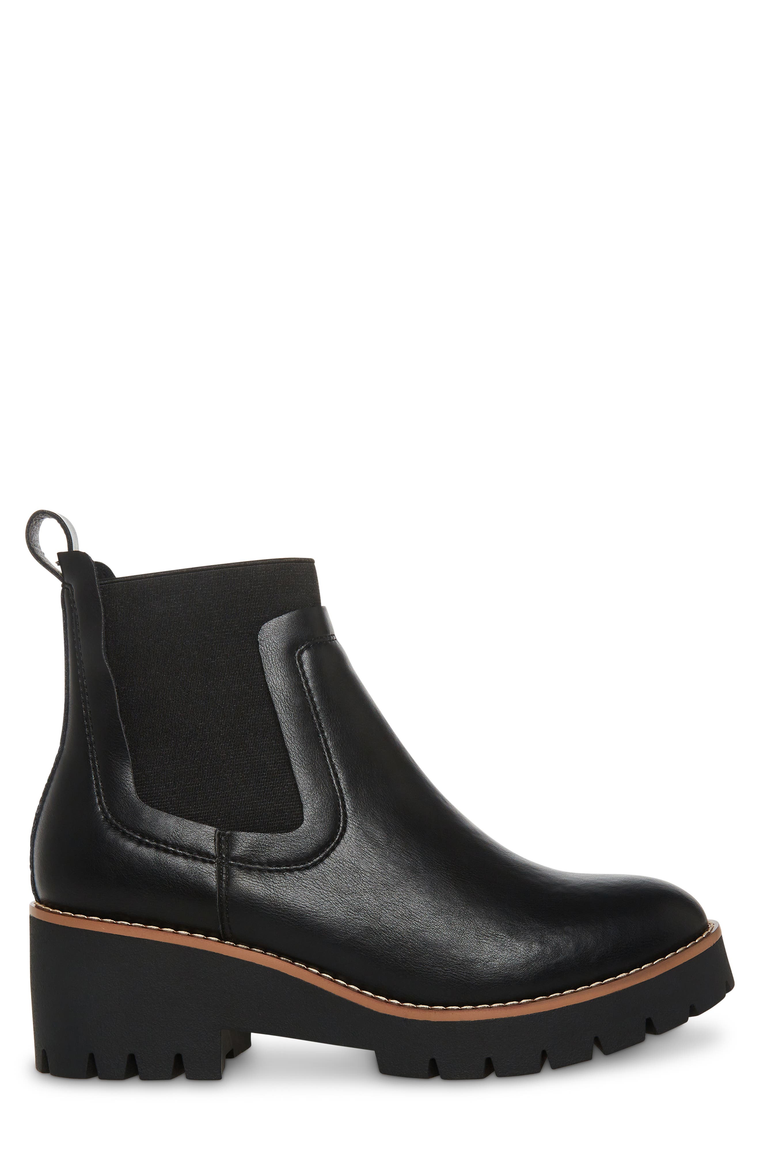 Blondo Dyme Waterproof Chelsea Boot, Alternate, color, Black Leat