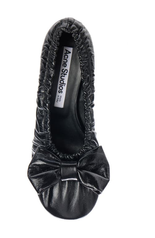 Acne Studios Leather Heel Shoes In Black
