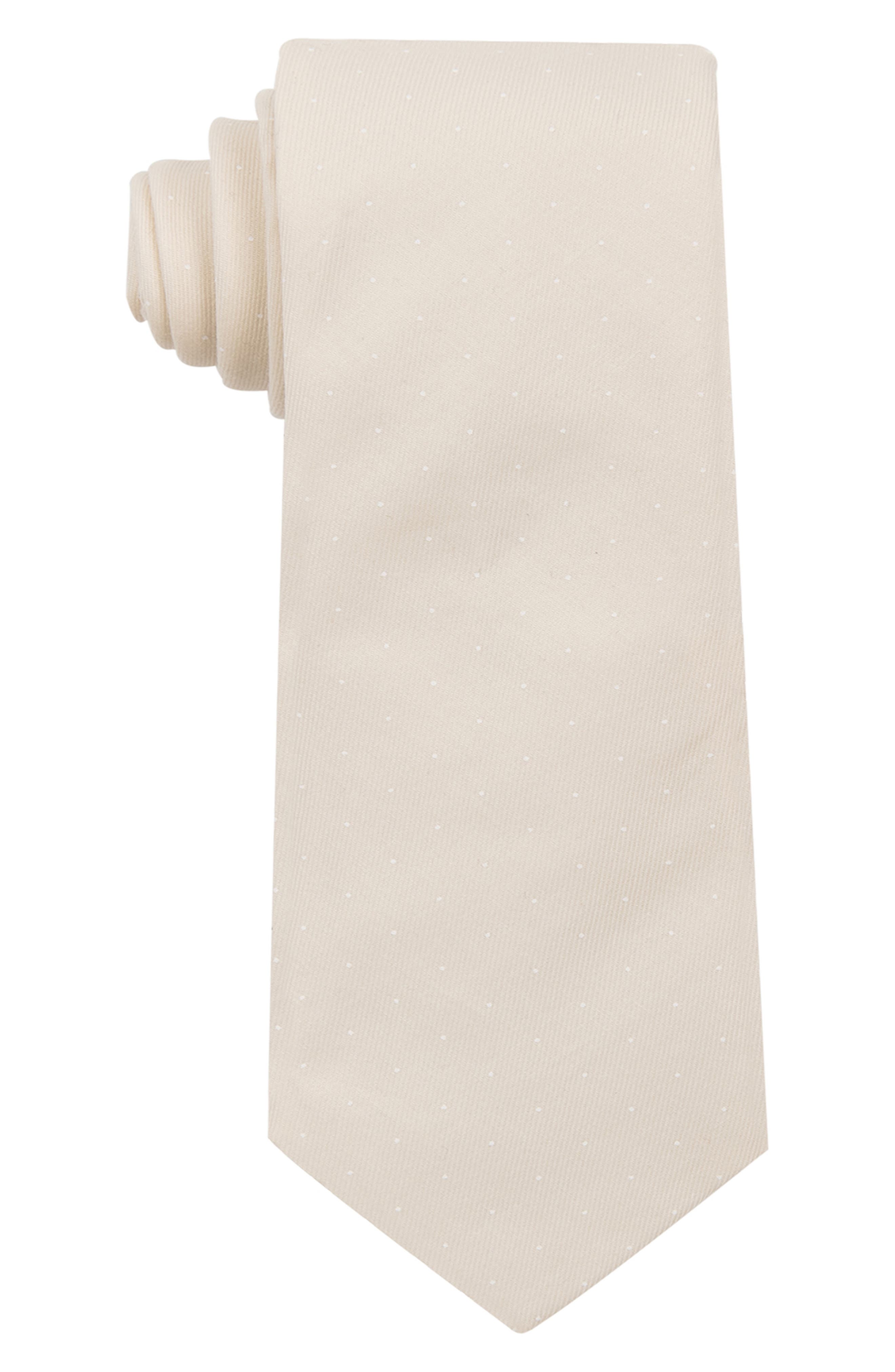 CONSTRUCT Dot Print Satin Tie