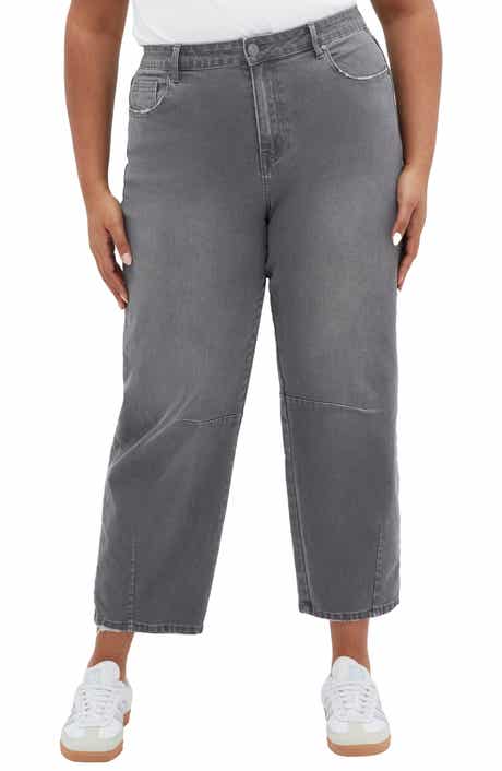 Lana High Waist Crop Straight Leg Jeans